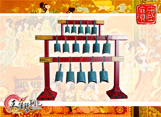 16件套系編鐘、編磬、特鐘、特磬，堂廟祭典用品