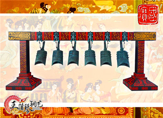 6件套仿古編鐘，小型特色樂(lè)器，民樂(lè)混音配套